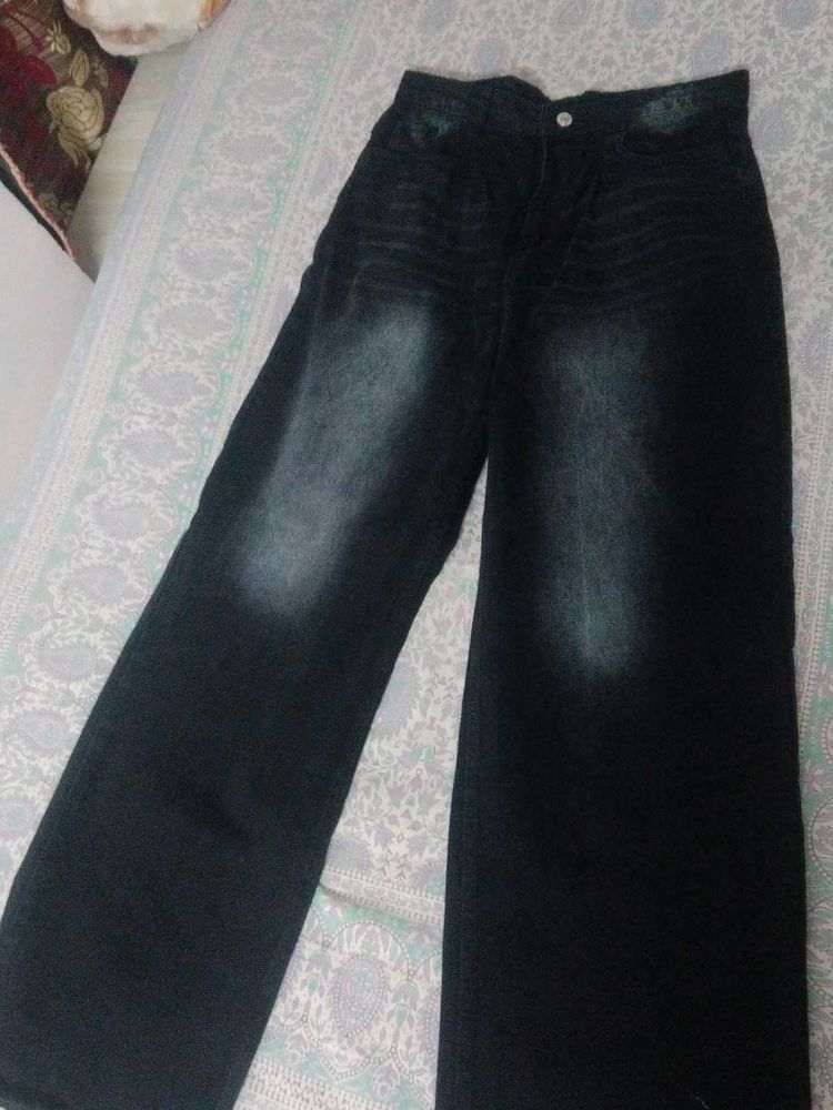 Blackish baggy Denim Jeans