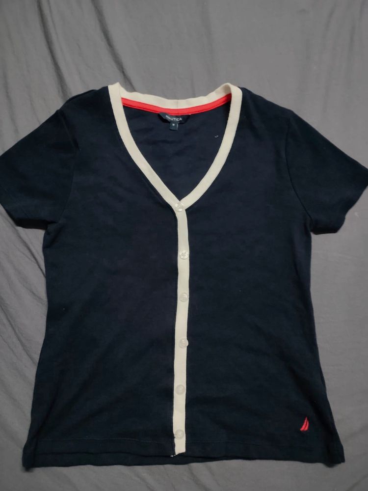 NAUTICA half sleeve cardigan