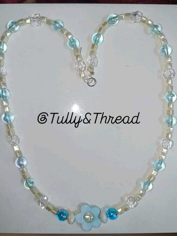 Aqua bloom Necklace