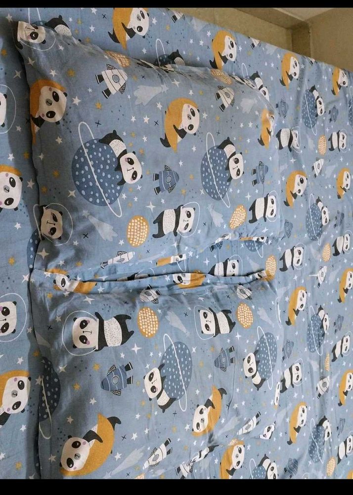 Teddy Print Bedsheet