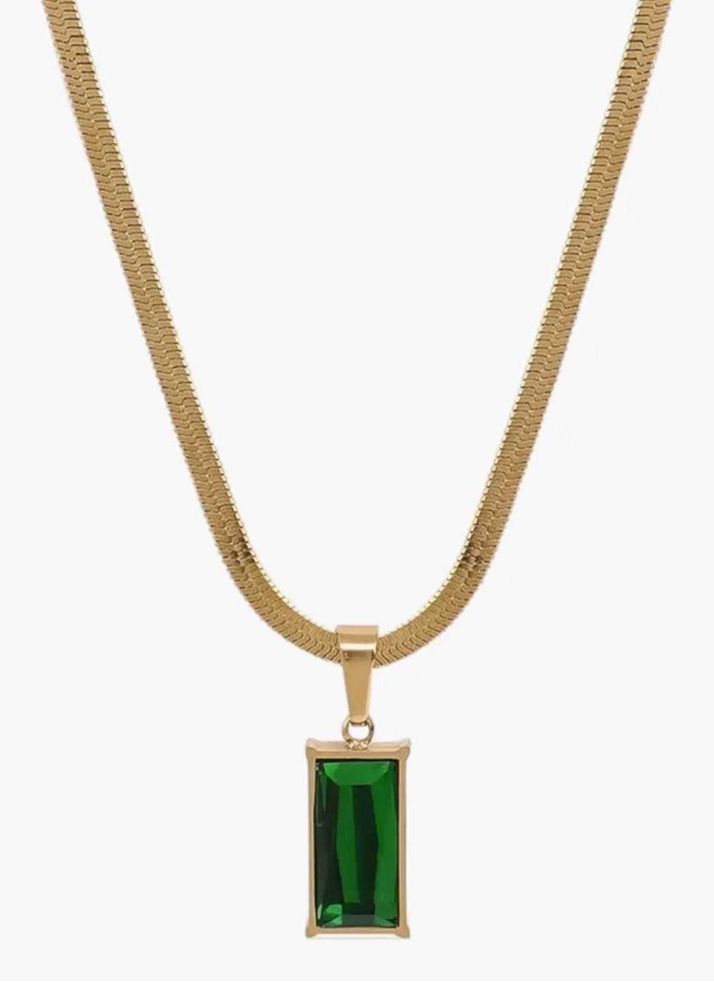 Emerald Pendant Necklace