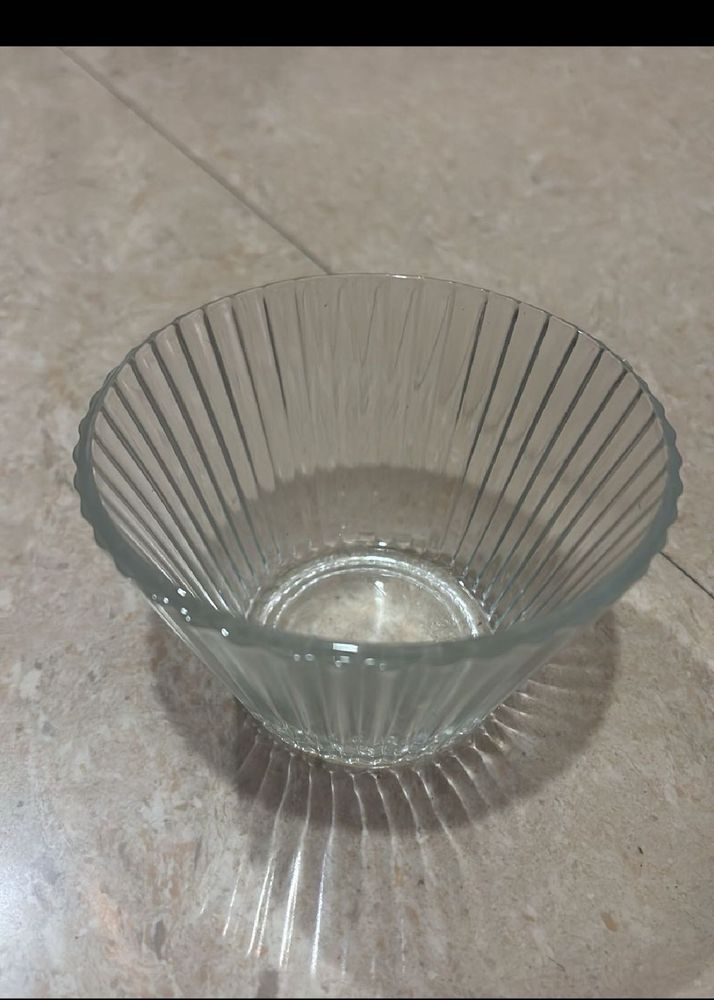 Elegant Clear Glass Bowl