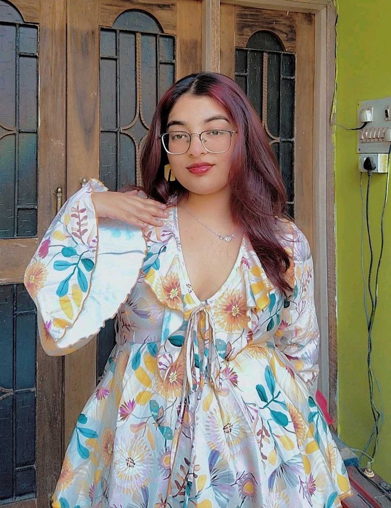 Floral Print Mini Dress