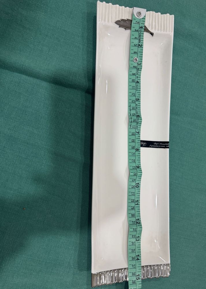 Elegant white platter plate