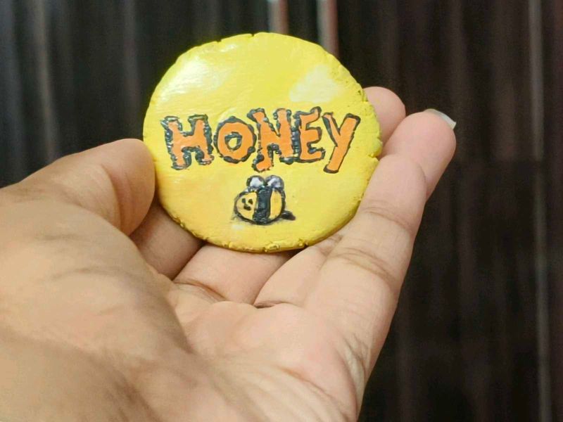 Handmade &#34;Honey&#34; Painted Rock
