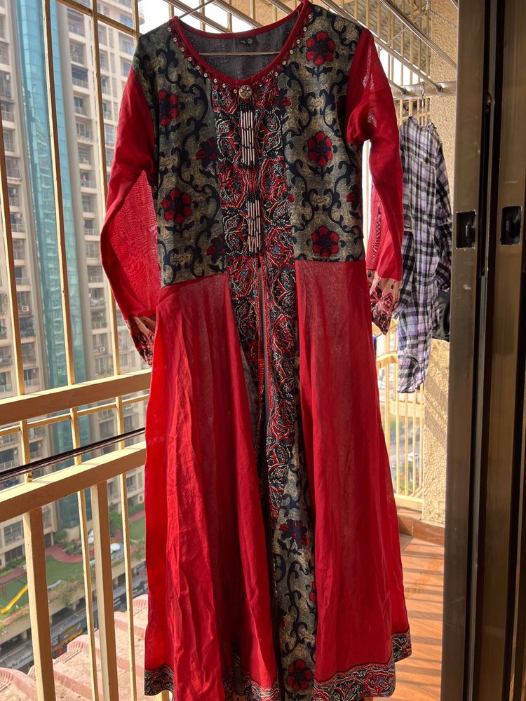 Flared anarkali kurta