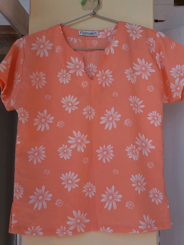 Floral Printed Summer Top