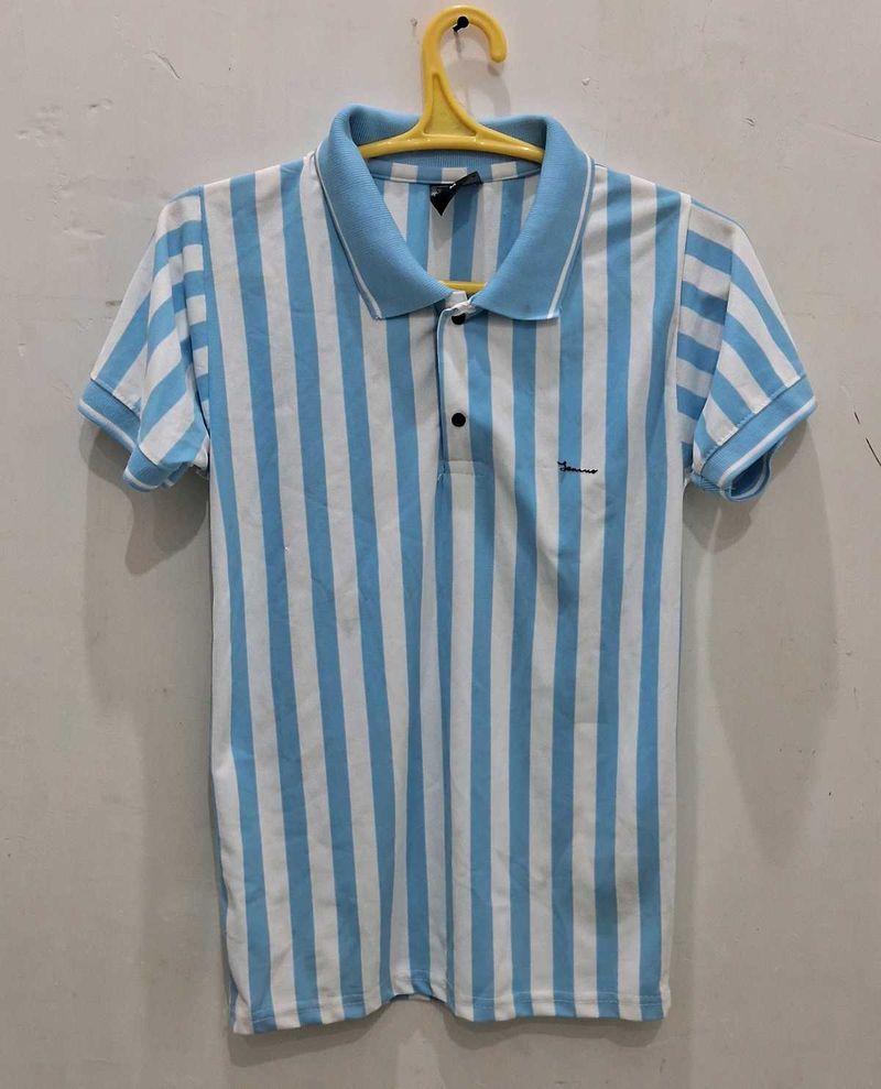 Striped Polo Shirt - Casual Style