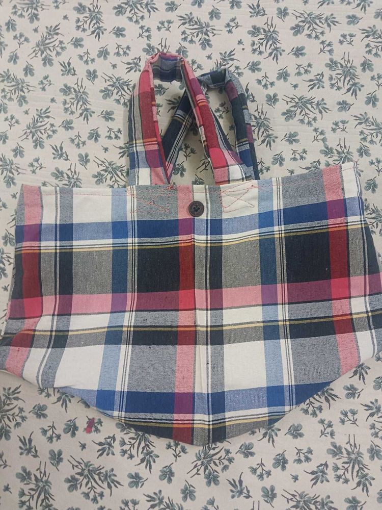 Plaid Tote Bag
