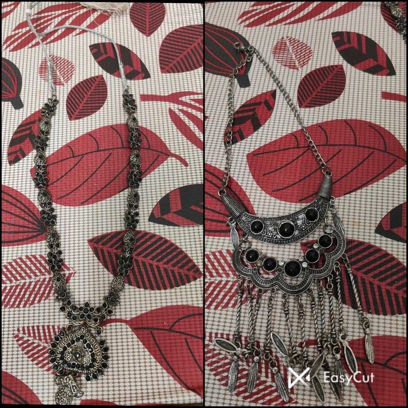 Oxidised Necklace (Set of 2)