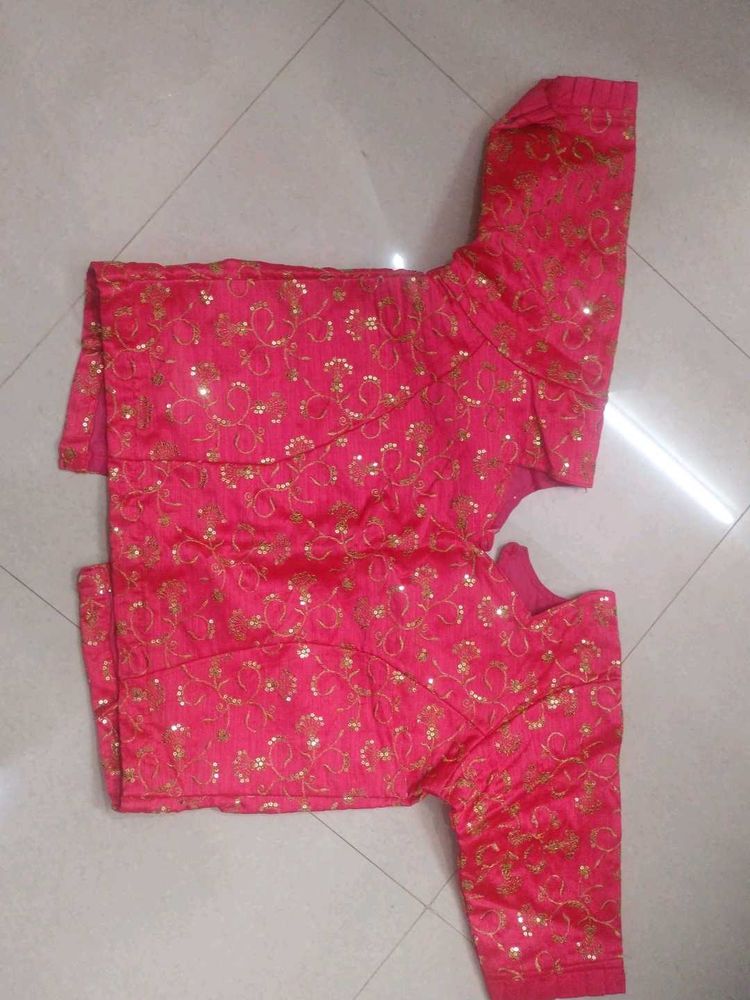Pink Embellished Blouse
