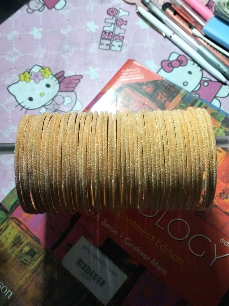 peach velvet Bangles - Set