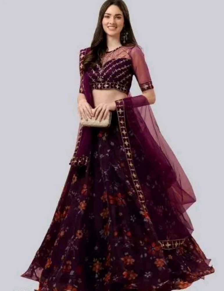 Unstitched Lhenga Choli