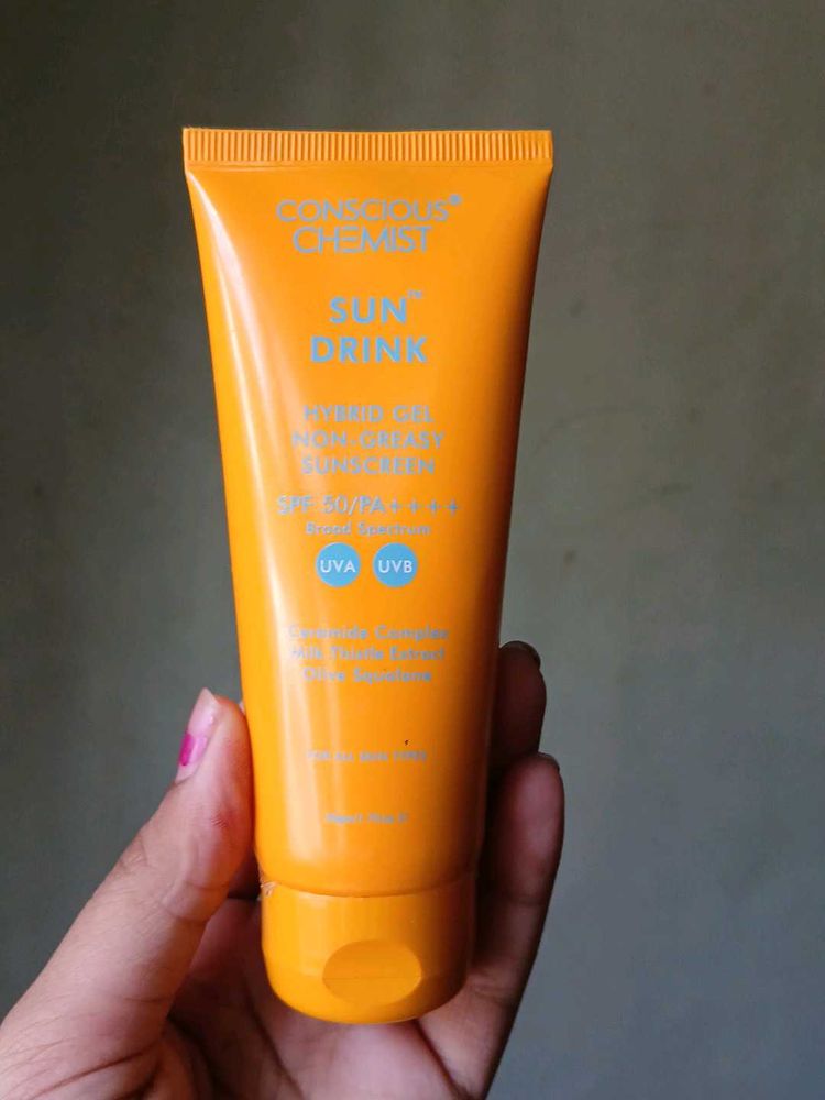 Conscious chemist sun drink sunscreen