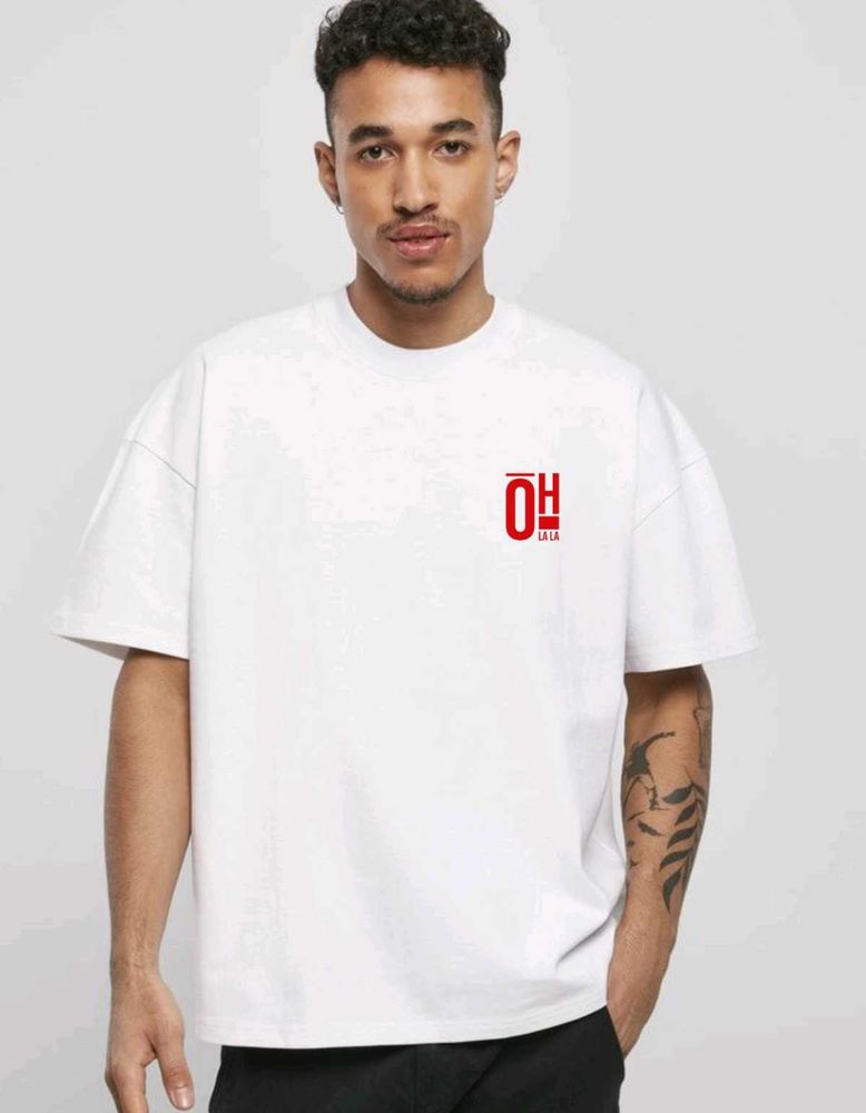 Round neck oversized tee