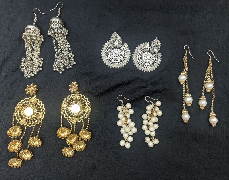 Set Of 5 Earnings Each 2 Pair