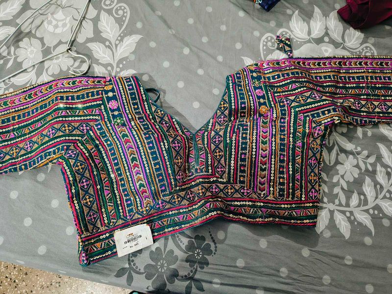 Mirror Work Embroidered Blouse