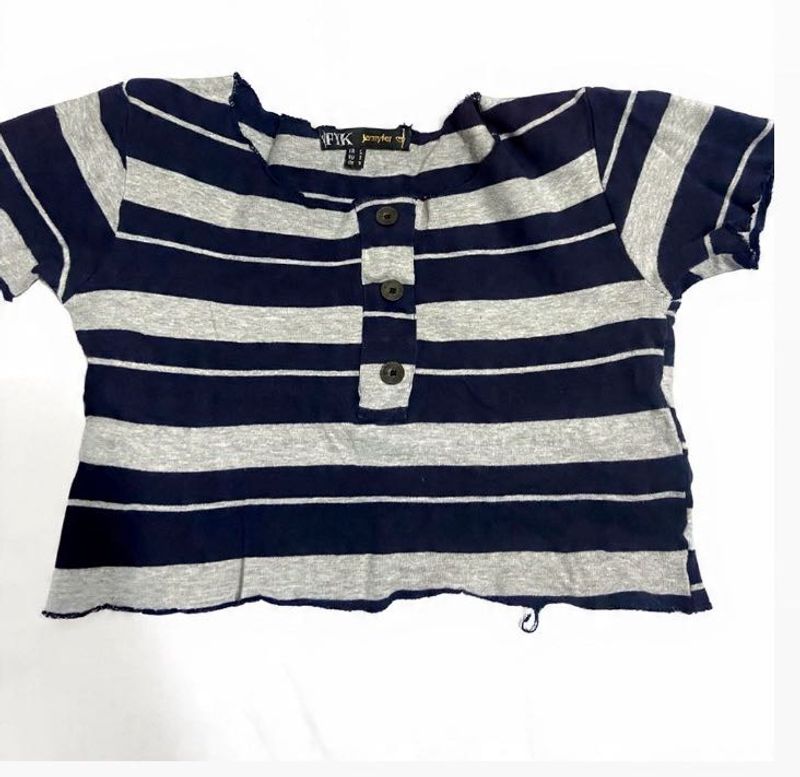 Striped cropped' Top