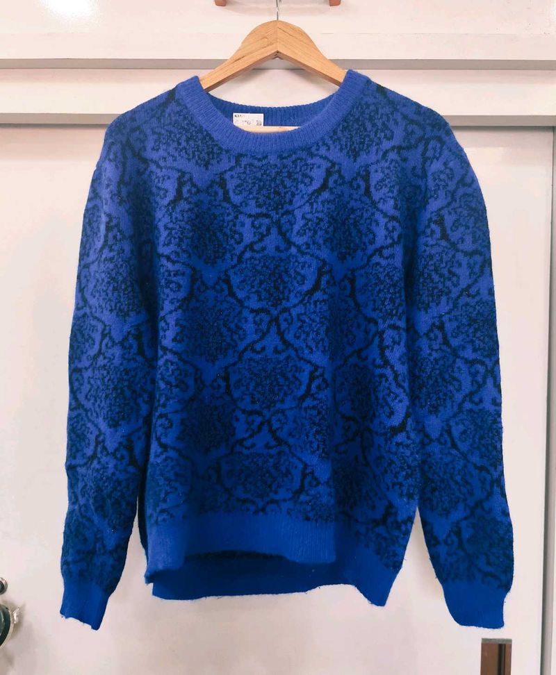 Women&#39;s Vintage Blue Pullover