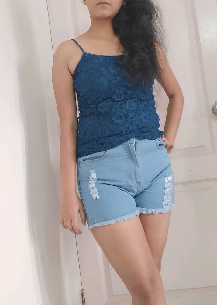 BlueLaceCamisole