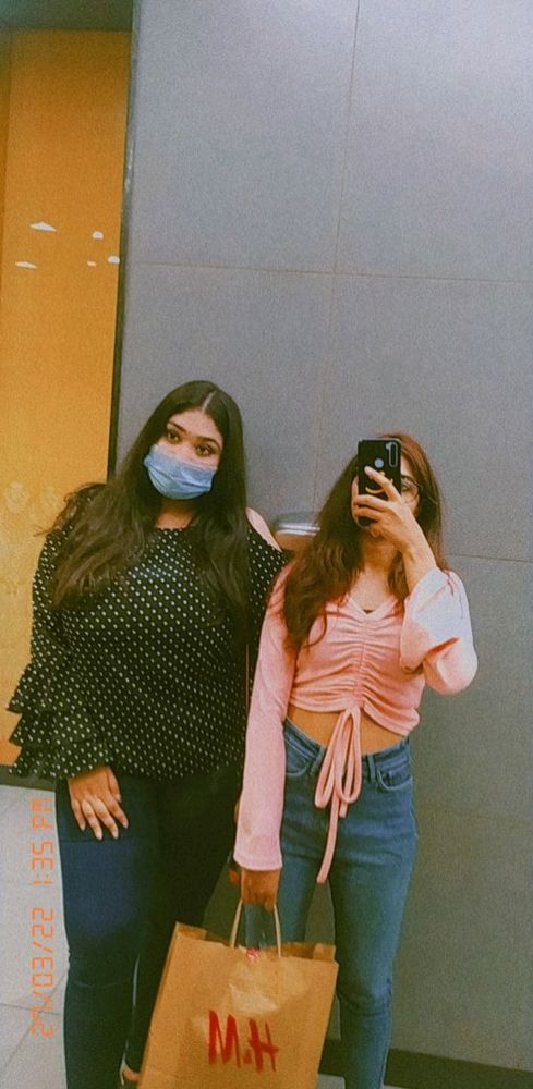 Peach Ruched Front Tie-Up Crop Top