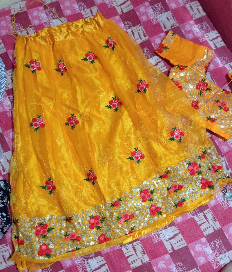 Embroidered Yellow Blouse