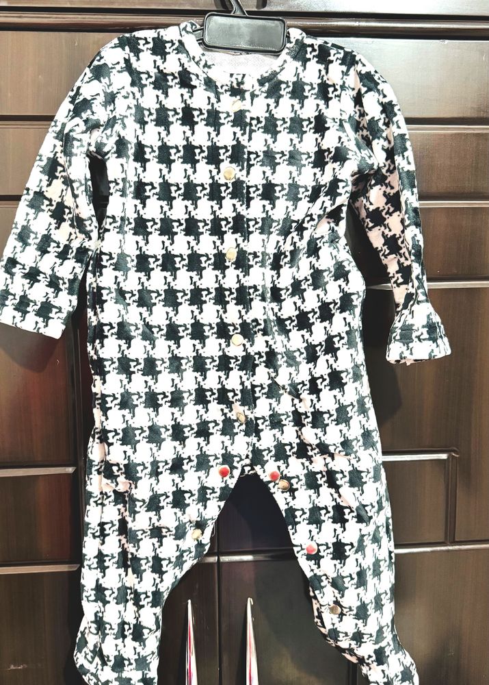 Black White Romper