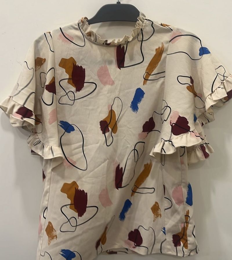 Vero Moda Kaftan Sleeve Printed Top