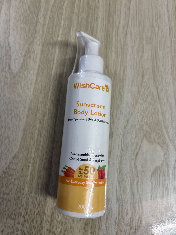 wishcare sunscreen body lotion