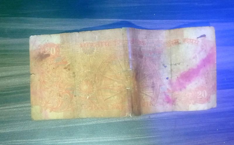 Ashok Chakra Printed 20 Ruppies Note