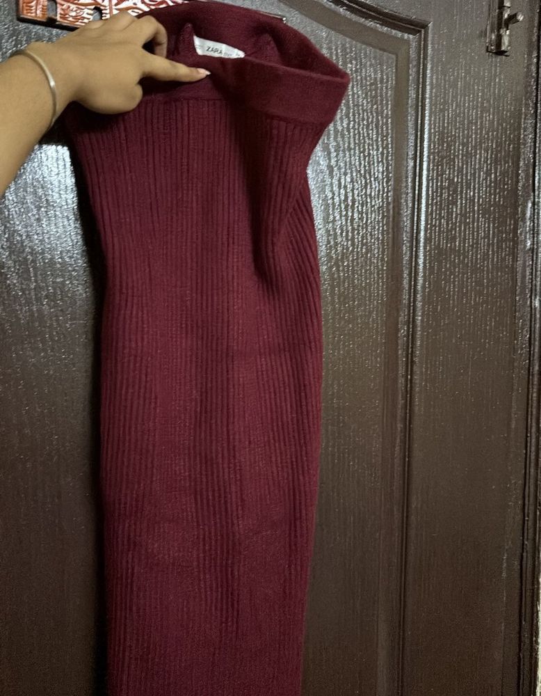 Zara Ribbed Midi Dress