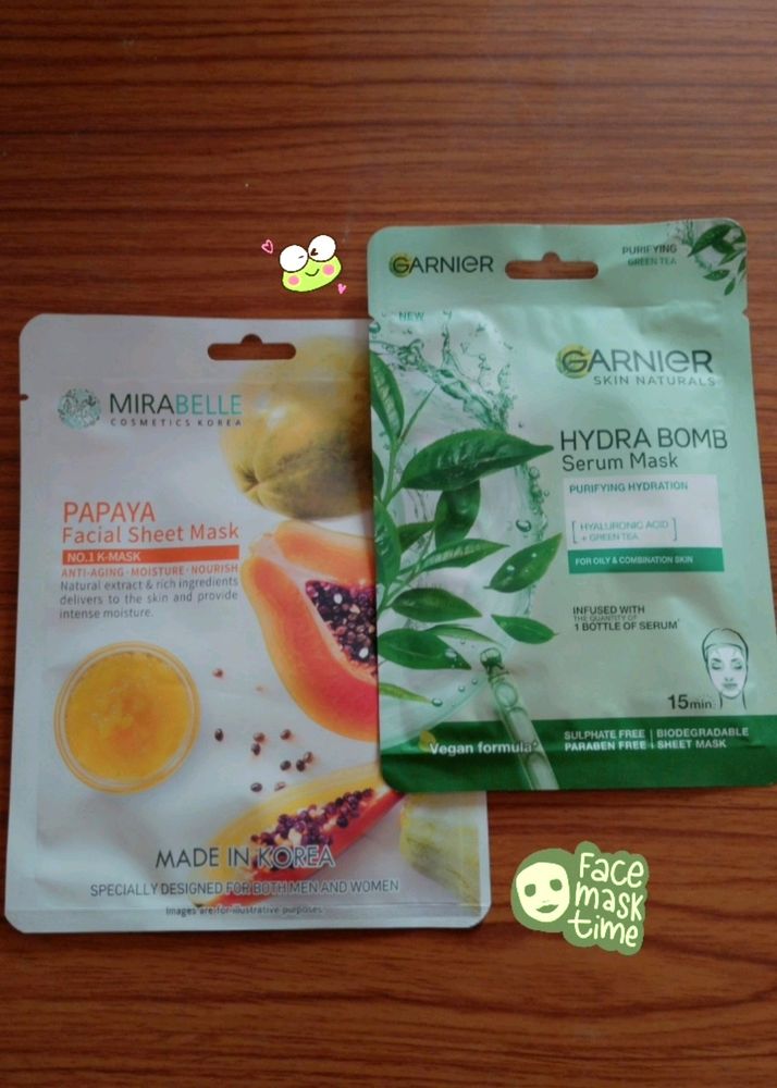Mirabelle Korean And Garnier Sheet Mask