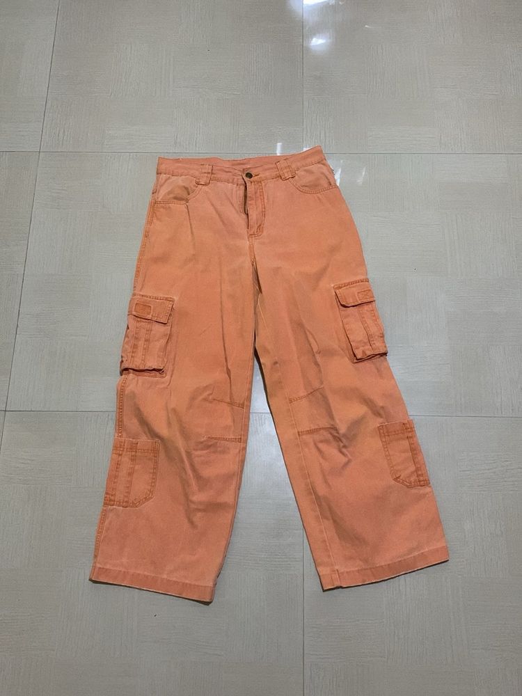 Vintage Orange Cargo Pants