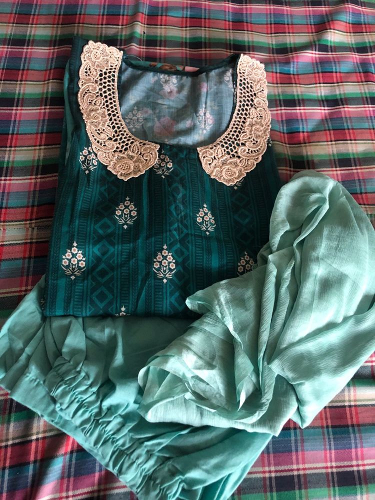 Floral 3Pc Kurta Set