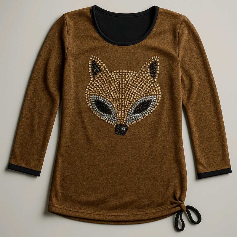 Fox Embellished Top