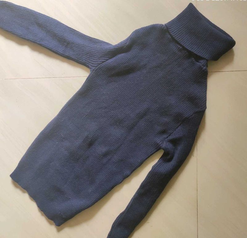 Navy Turtleneck Sweater