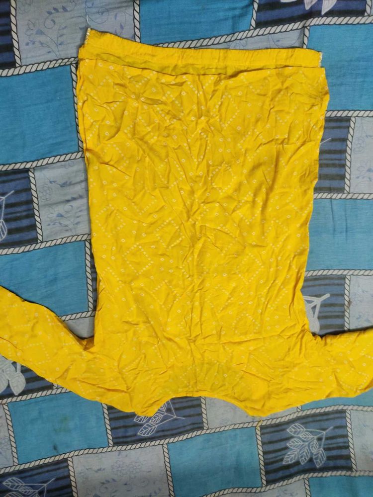 Yellow Printed Top