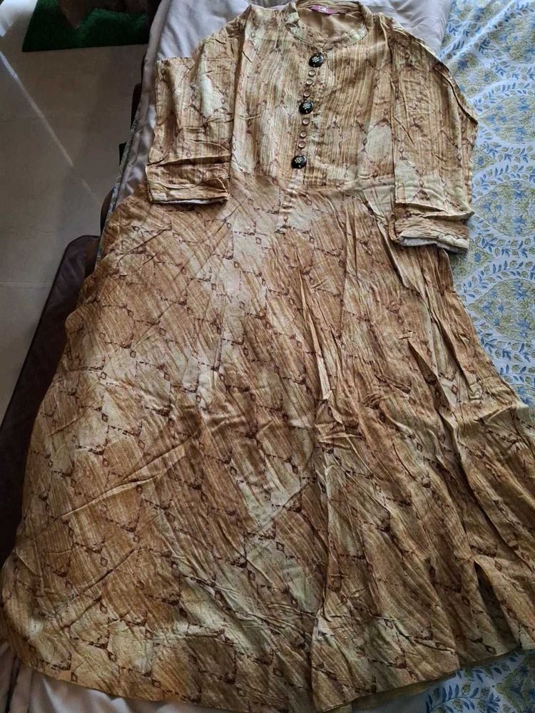 Elegant Printed Kurta.. Back Side Added