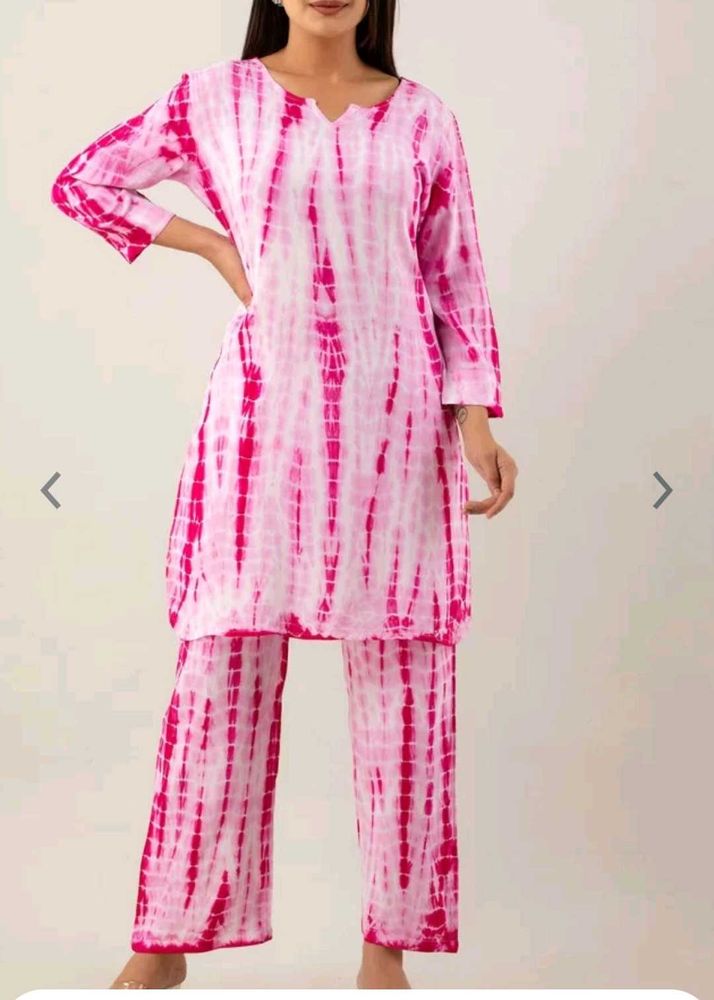 New With Tag  Celebravo  Tie Nd Dye Co Ord Set.