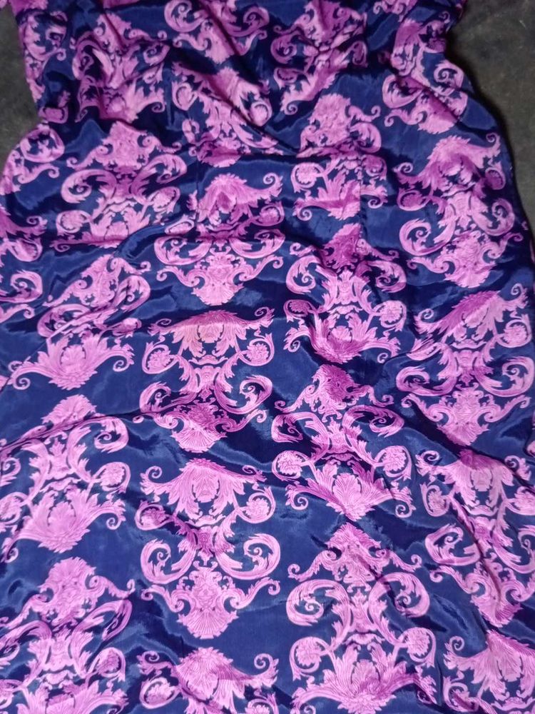 purple heavy patyala silk salwar kameez