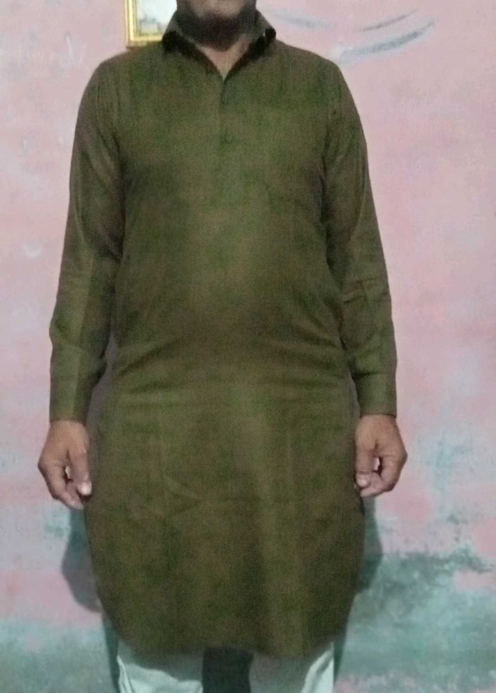 Olive Green Kurta