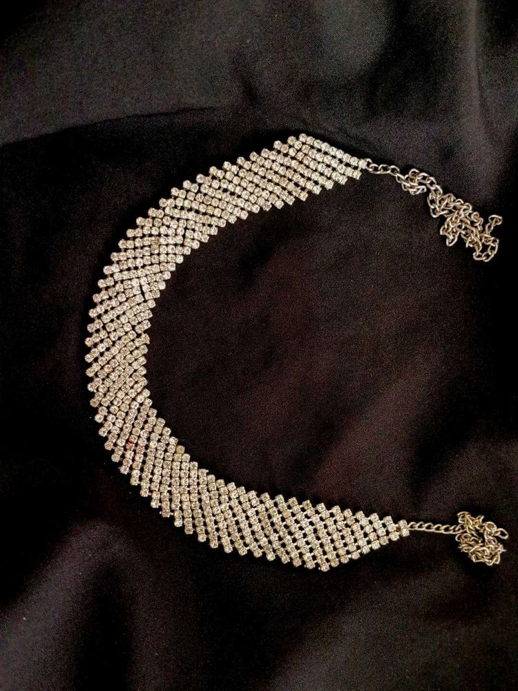 Rhinestone Choker Necklace
