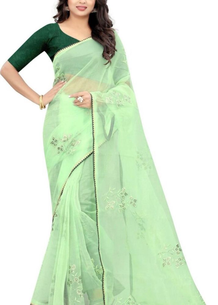 Elegant Green Saree