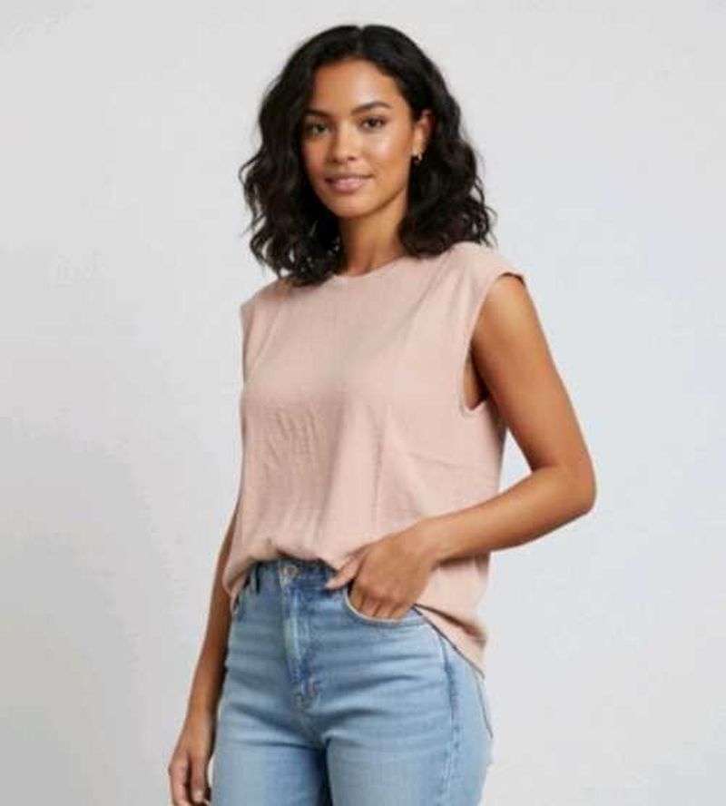 new Casual Sleeveless Top women T shirt