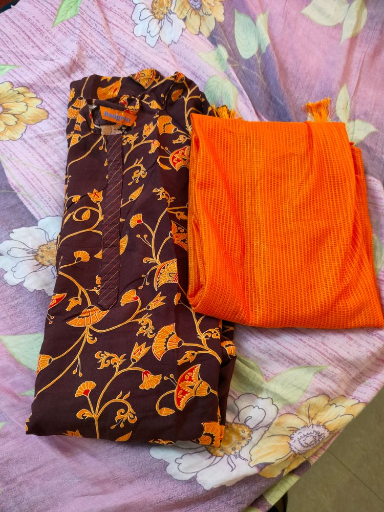 New Rangriti Kurthi With Duppatta Combo Size:34