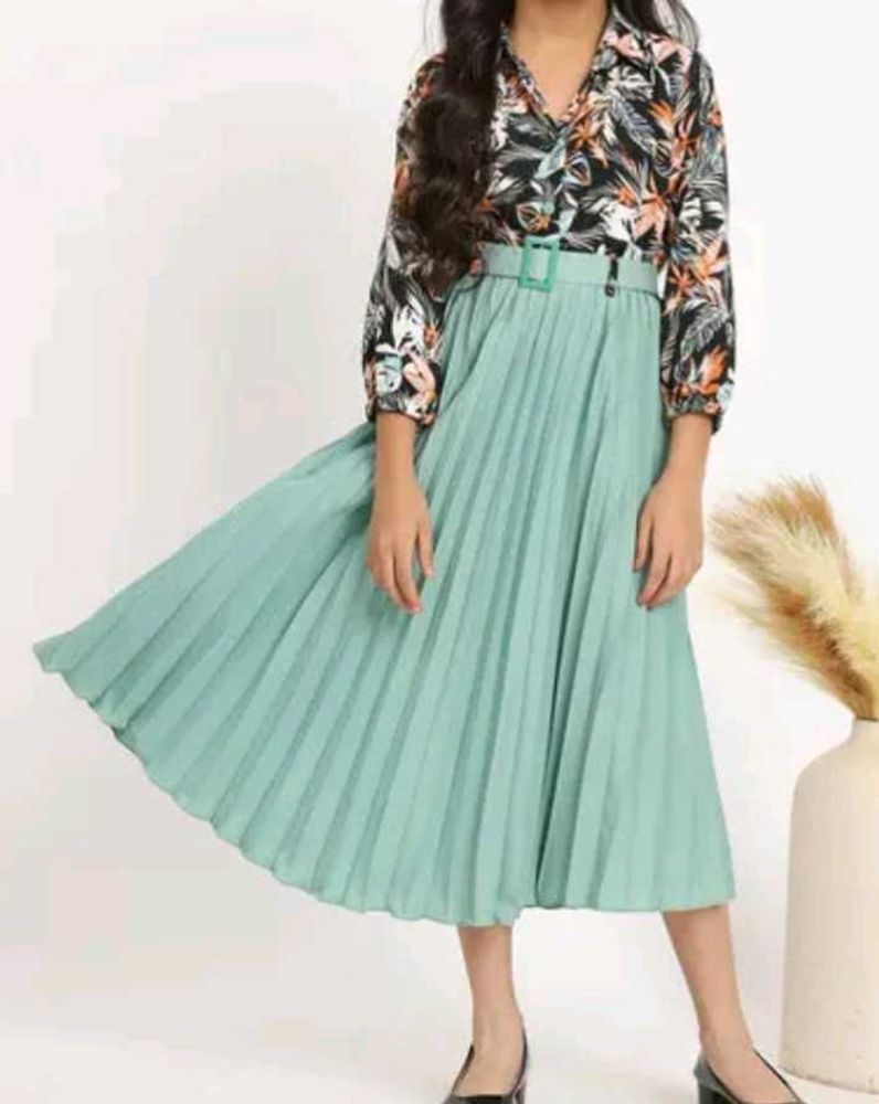 Girls Floral Print Dress 4 TO 6 Years