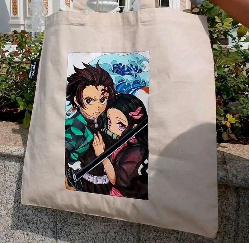 Demon Slayer Canvas Tote Bag