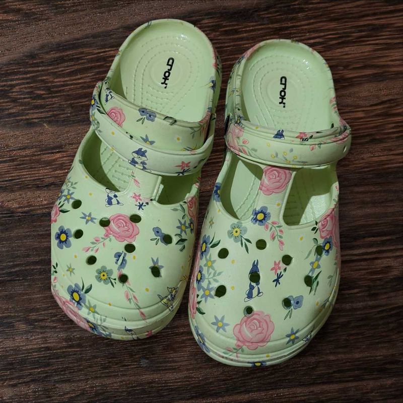 Floral Print Clogs