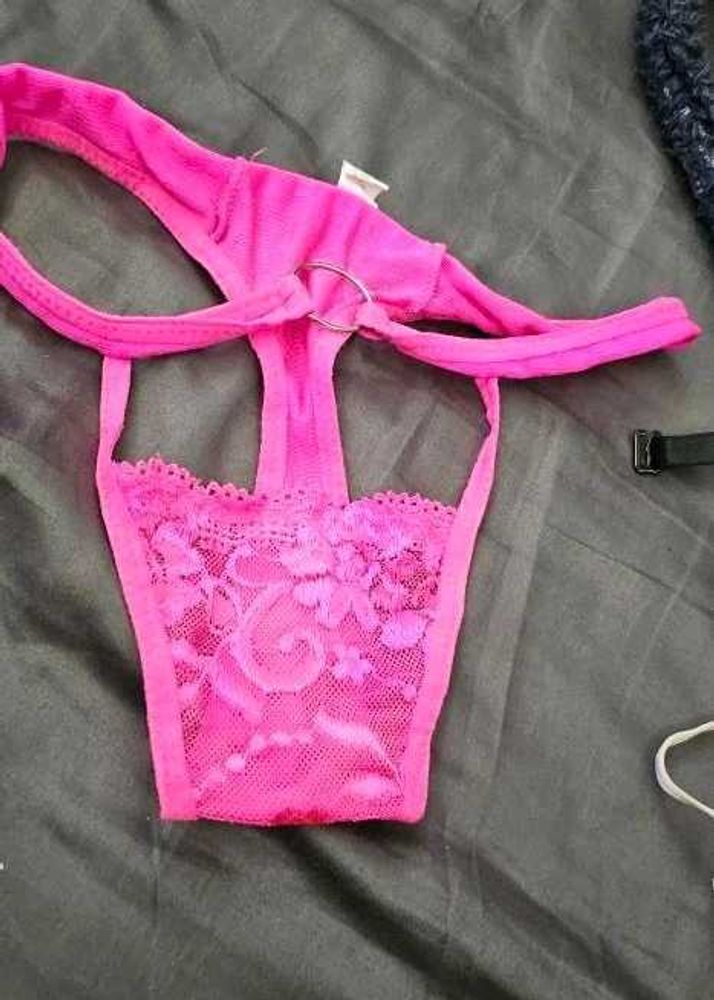 Pink Lace Thong