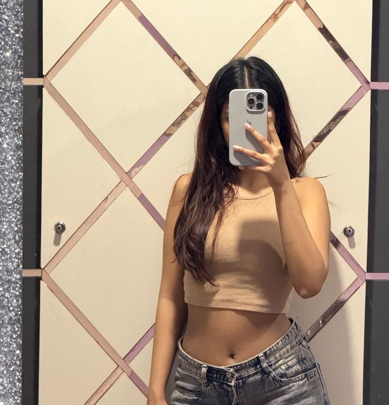 Zara Tan Crop Top